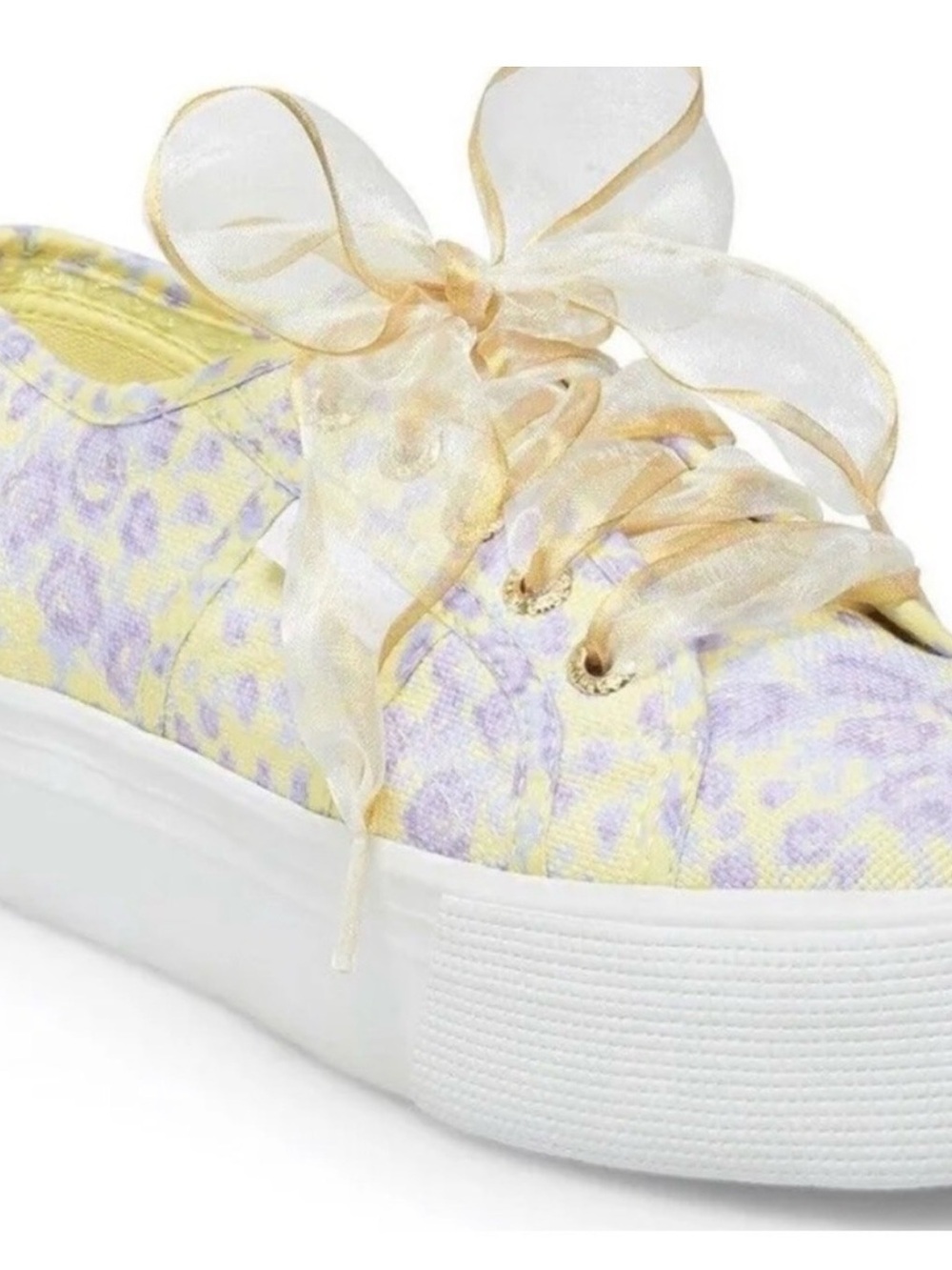 LoveShackFancy X Superga Platform Sneaker in Purple Rain 10 Box/tote included